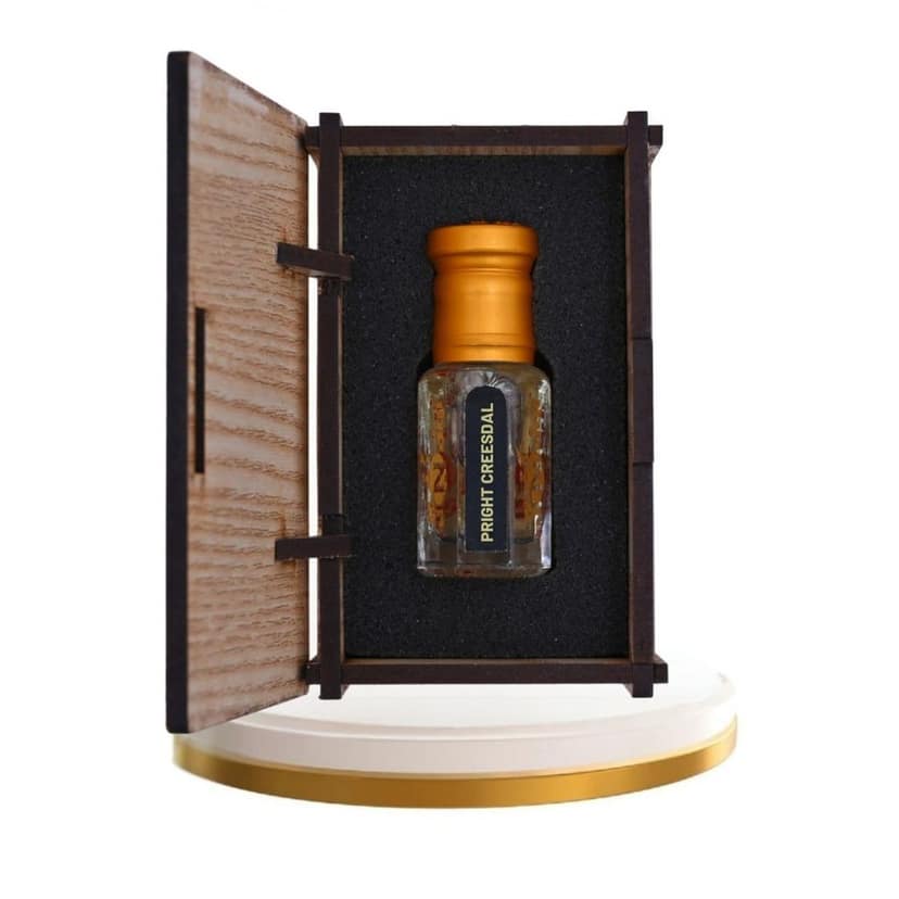 alNaqi Pright-Creesdal 12ml - Luxury Sparkling-Attar-Oil, No Alcohol Concentrated Yuzu-Magnolia-Scent, Premium Arabian-Fragrance, Original Women-Ittar