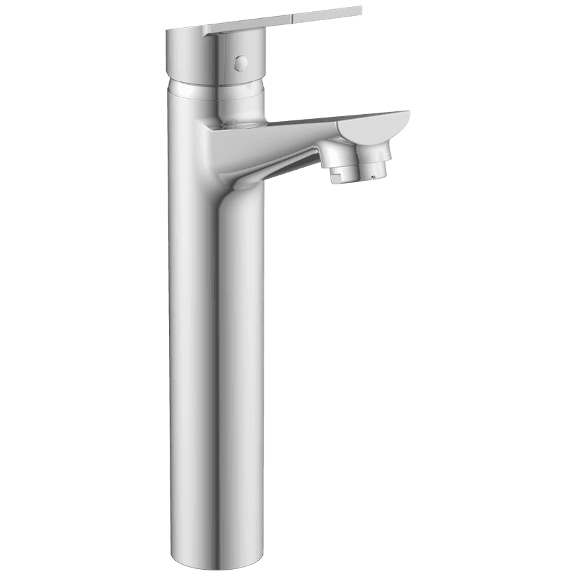 RL-4628 Single Lever Tall Basin Mixer With Braided Hoses (Table Mounted Model)