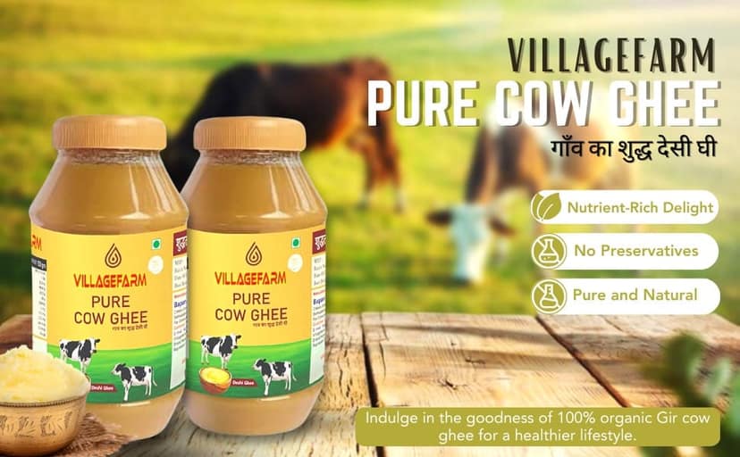 Villagefarm Pure Ghee - Authentic Desi Clarified Butter view 2