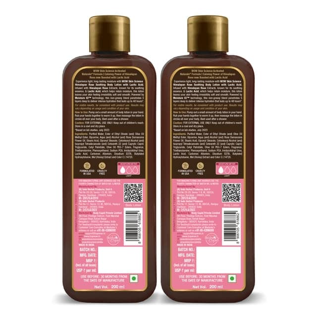 Wow Skin Science Himalayan Rose with Lactic Acid Body Lotion - Pack of 2 view 2