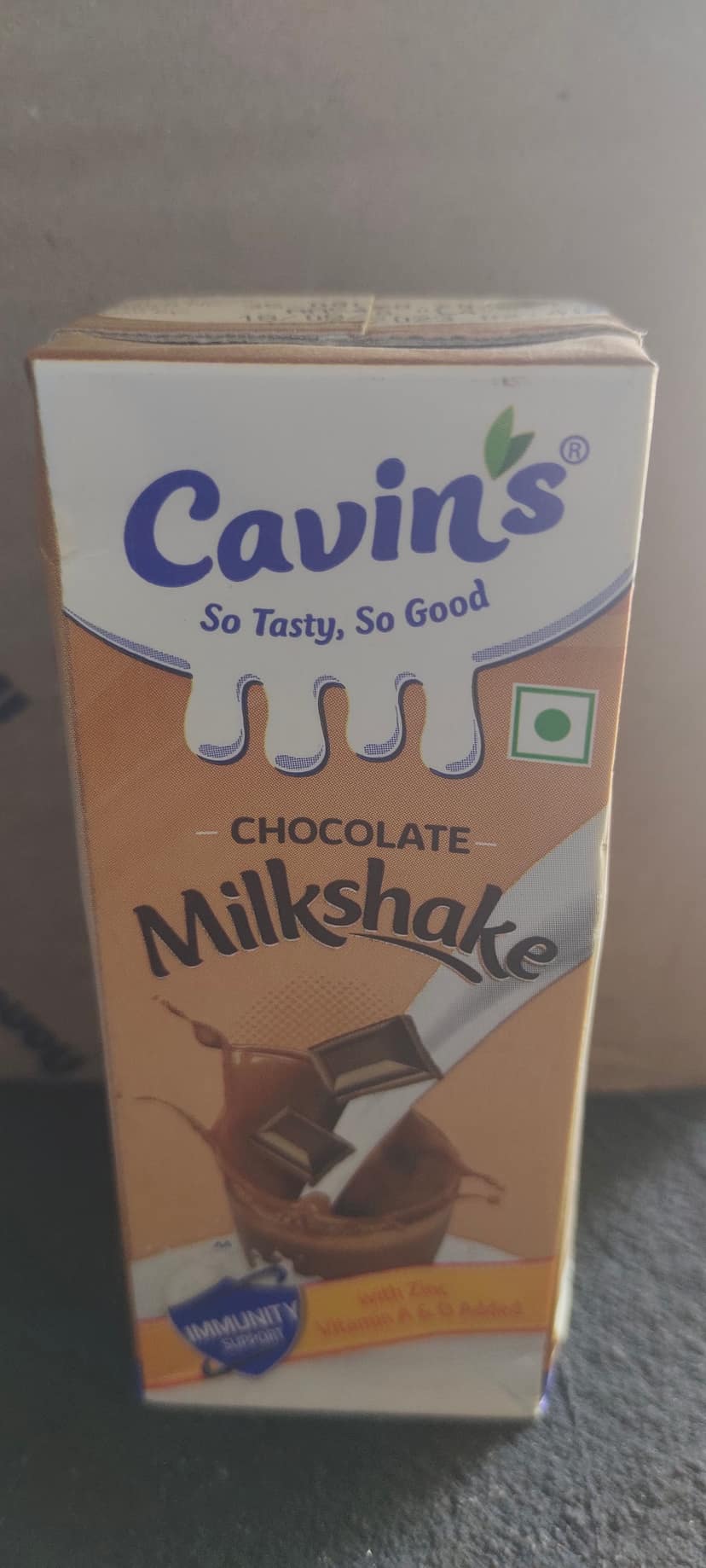 Cavins Chocolate Milkshake - With Zinc, Vitamin A & D Added, Immunity Booster, 200 ml Tetra Pack