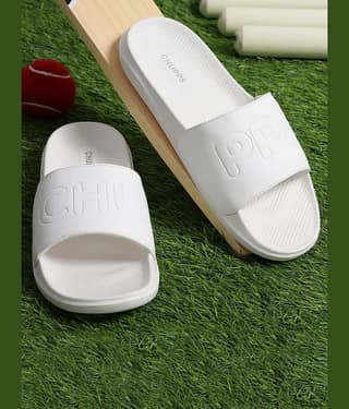 CHUPPS Black Men's Slide Flip Flop