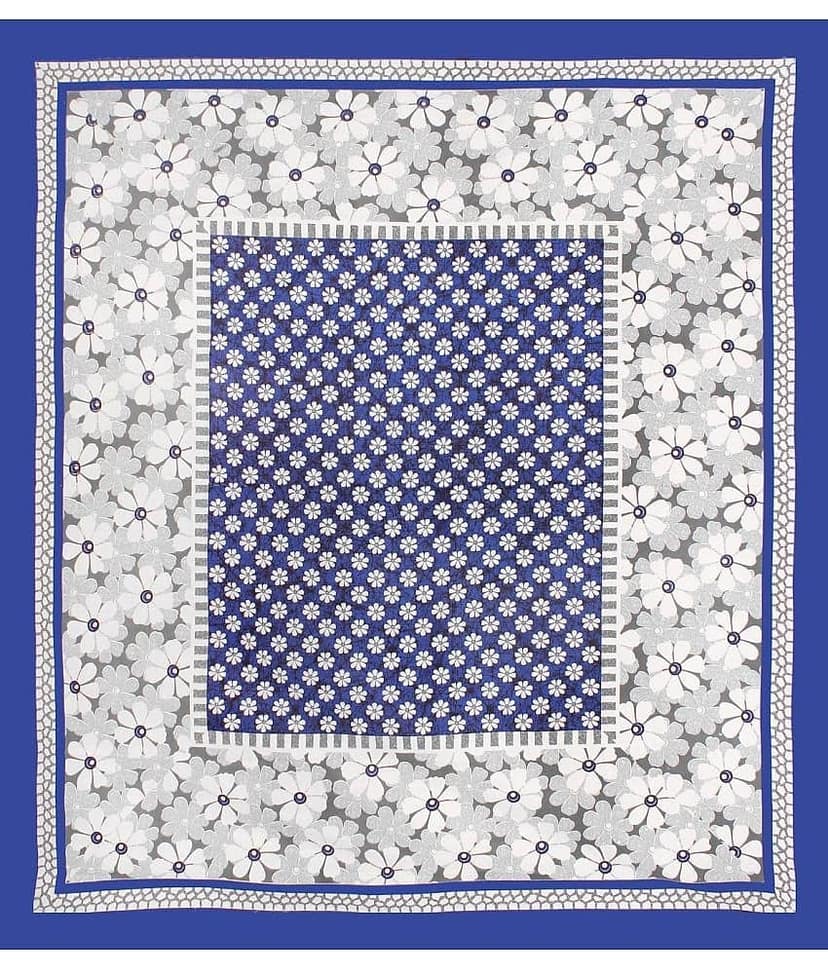 Cosito Cotton 1 Double Bedsheet with 2 Pillow Covers ( Blue ) view 2