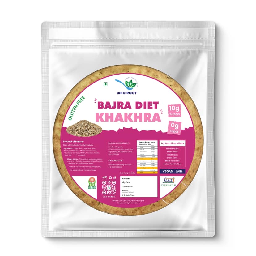 Land root -JBajra Methi Diet Khakhra Gluten Free view 2