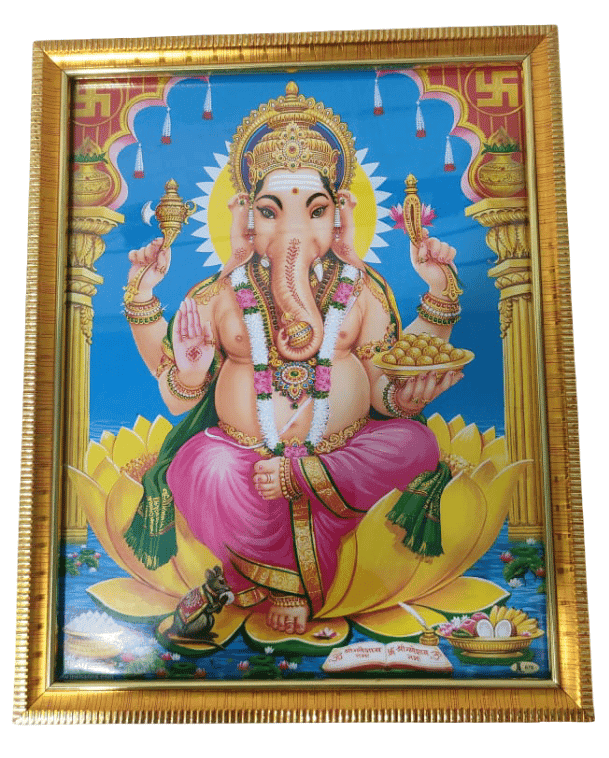Framed Ganesha Image - Divine Blessing for Home & Office view 2