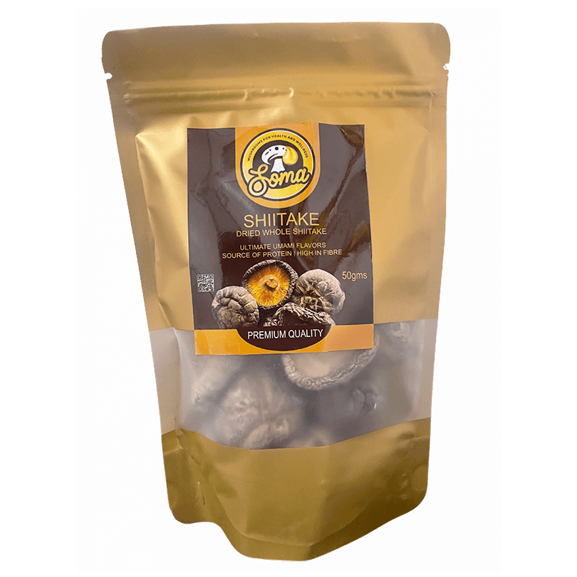 SomaShrooms Shiitake Whole Dried