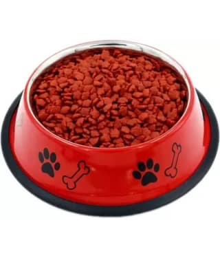 Gau Sudh - Stainless Steel Dog Food Blue Bowl 900 mL