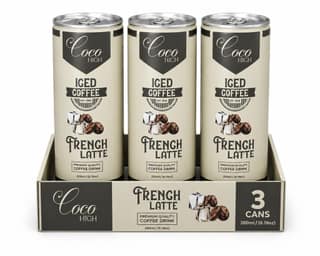 COCOHIGH French Latte Cold Coffee - 200ml (Pack Of 3)