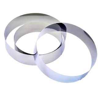 Round Cake Ring & Burger Ring Stainless Steel Heavy Cake Ring, Set of 3