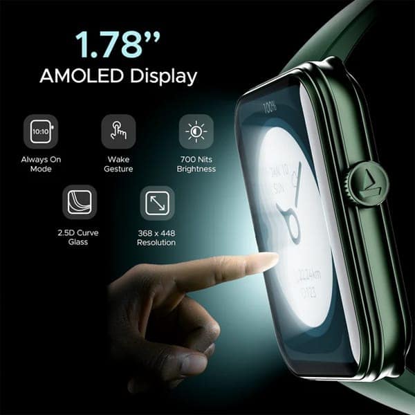 boAt Storm Plus with 1.78'' AMOLED Display, BT Calling Smartwatch view 2