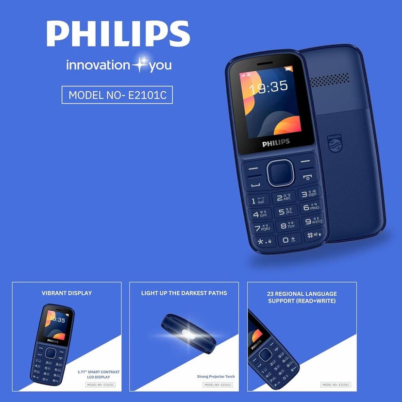 Philips Dual Sim keypad Phone-E2101 view 2
