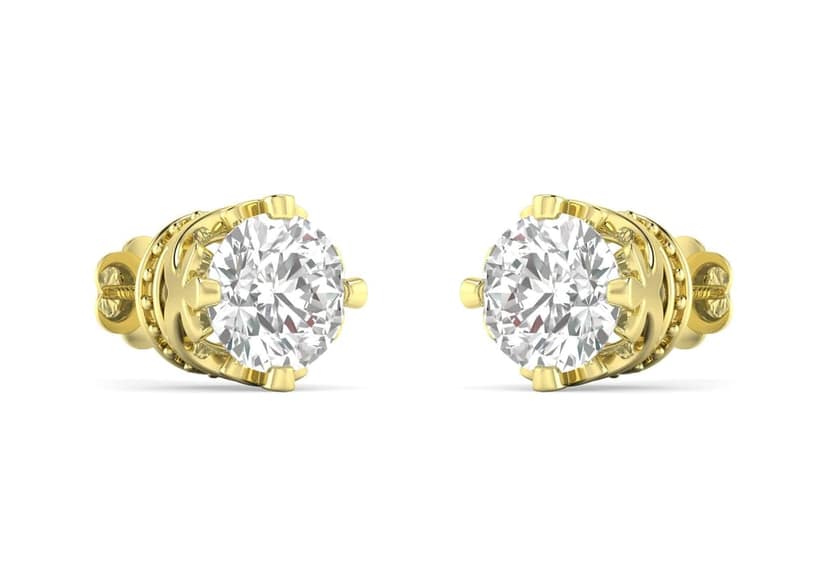 Coronet Solitaire Studs