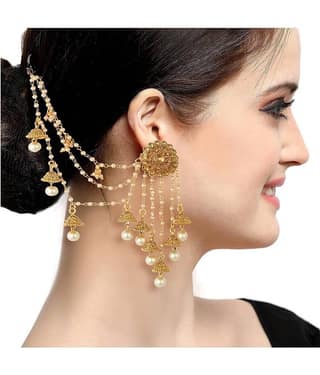 Sukkhi - Golden EarCuff Earrings ( Pack of 1 )