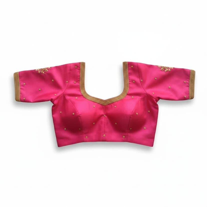 Women's Embroidered Pink Blouse view 2
