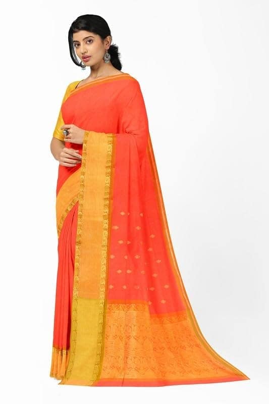 APCO Handloom (A Andhra Pradesh Govt Emporium)- Women's Traditional Pure Handloom Madhavaram Cotton Saree | A0106MDVRM view 2