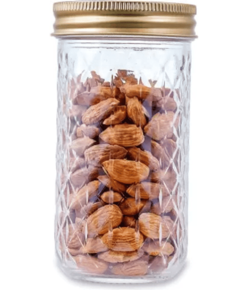 CROCO JAR - Gold Glass Food Container ( More Than 10 ) view 2