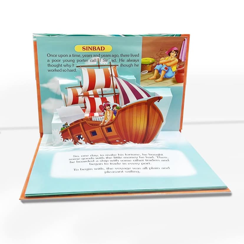 Sinbad Pop Up Fairy Tales Book for Children Age 3 - 7 Years (Pop-Up Fairy Tale Books) [Board book] Dreamland Publications [Board book] Dreamland Publications view 2
