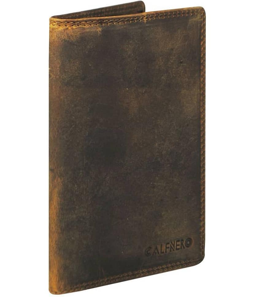 Calfnero Leather Tan Passport Holder view 2