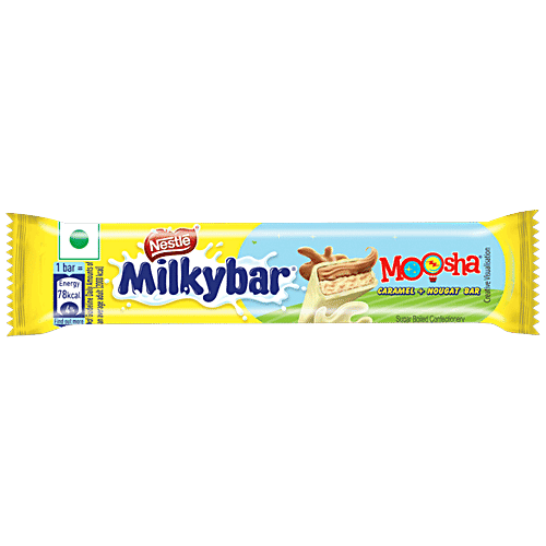 Nestle Milkybar Moosha - Caramel & Nougat Bar, 18 g