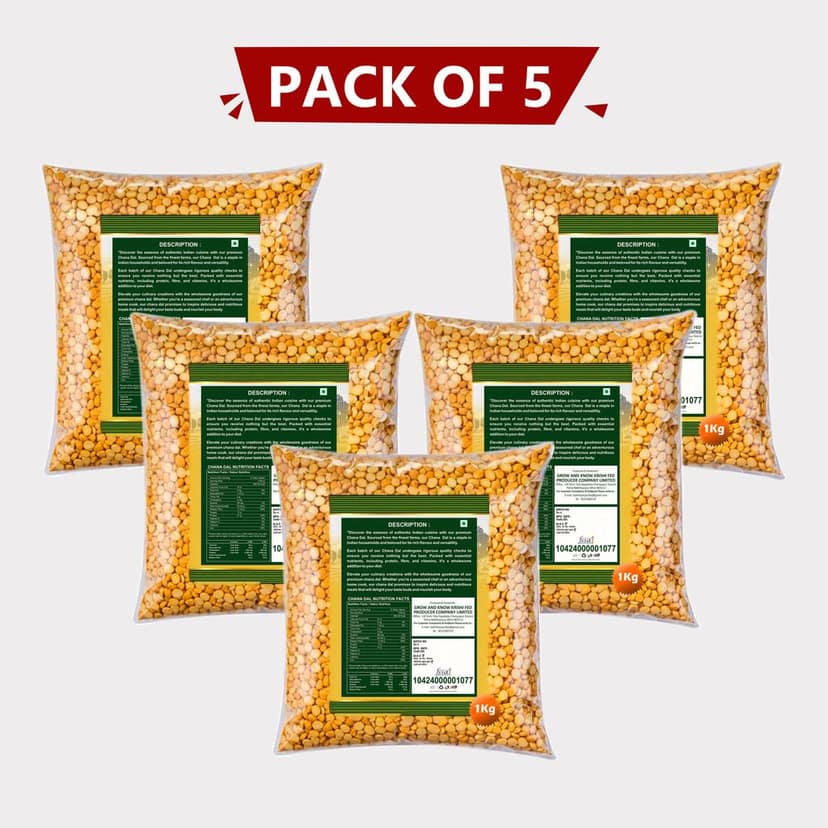Chana Dal (Pack of 5) view 2