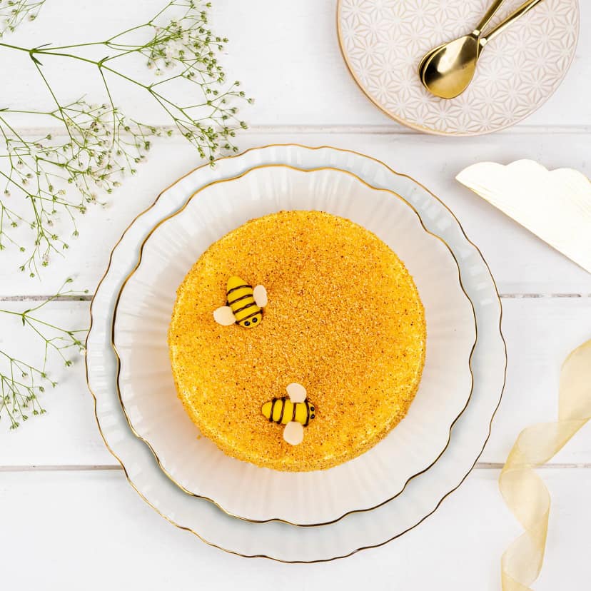 Honey Bee Butterscotch Cake Half Kg view 2
