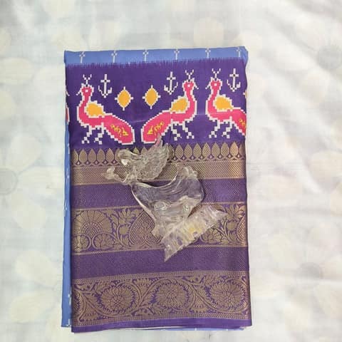 Poochampally Silk Saree With Blouse view 2
