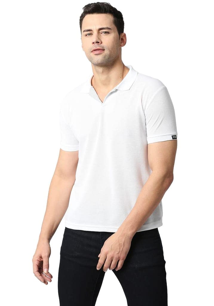 Men's Regular Fit Polo Neck Half Sleeve Solid Casual T-Shirt | Polo T-Shirt for Men