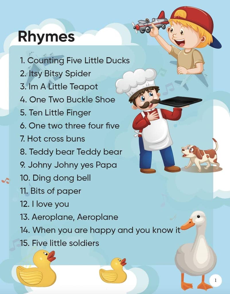 Edsmart kids Nursery rhyme Book combo for 2-6 years old [64 pages], 30 kids rhymes with attractive pictures| famous kids rhyme and more [Perfect Paperback] [Jan 01, 2022] Edsmart Edu Services Pvt Ltd view 2