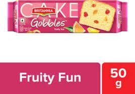 Britannia Gobbles Fruity Fun Cake, 50 G