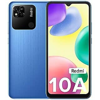 Second Hand (Refurbished) Redmi 10A (Sea Blue, 6 GB RAM, 128 GB Storage), - Superb Condition, Like New