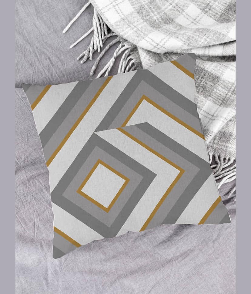 Houzzcode Single Gray Pillow Cover