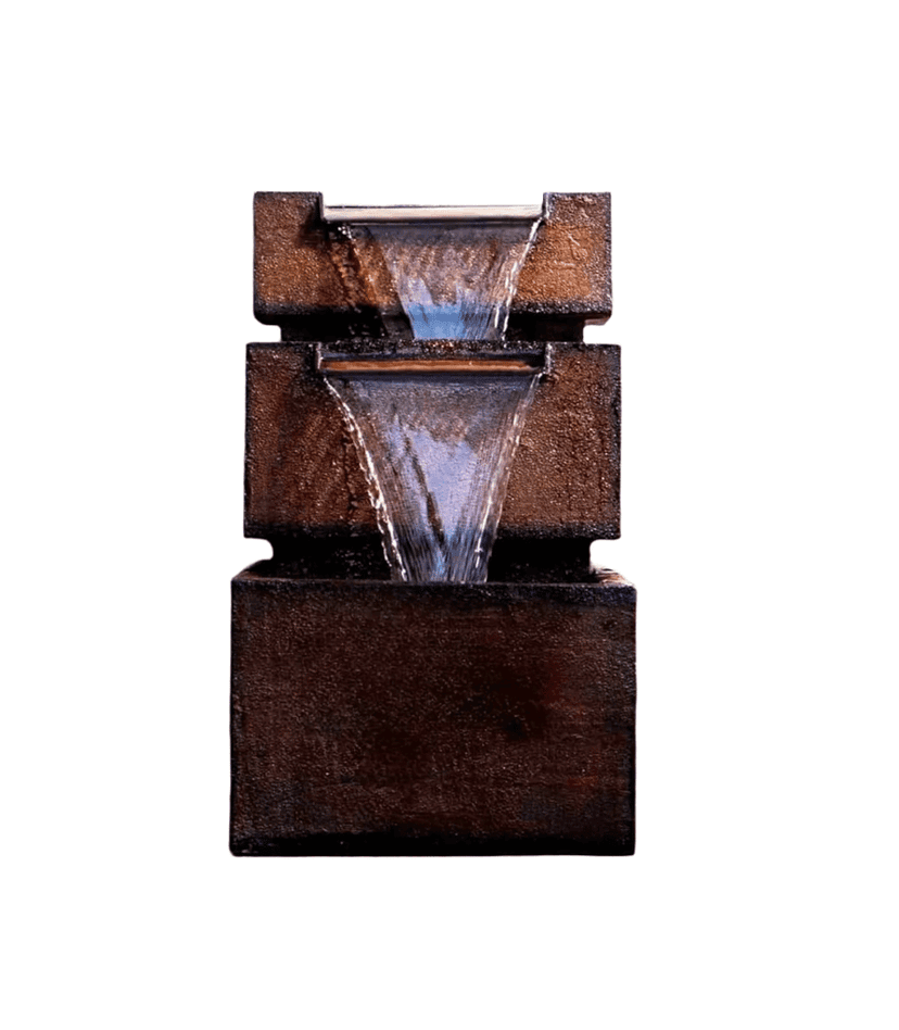 Table Top 2 Step Fountain Poly Resin Pump (52x31x41 cm) Mothers day Gift Diwali Decor Labour Day Black Friday Christmas Sale return Gifts Home Decor New Year view 2