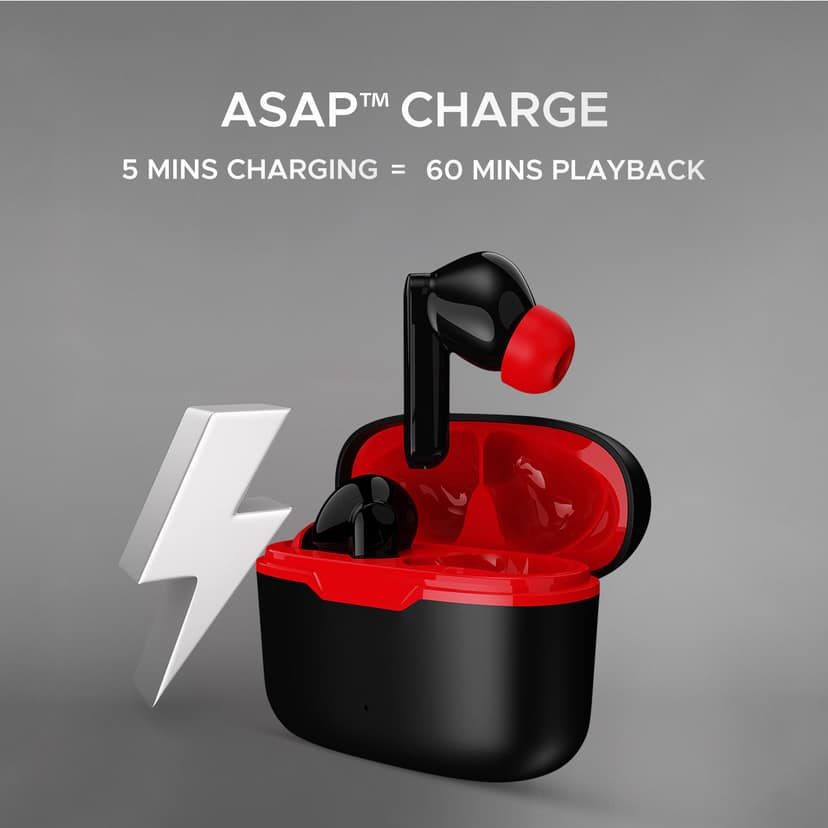 boAt Airdopes Ultra Plus | Wireless Earbuds with 50 Hours Playback, BEAST™ Mode, Quad Mics with ENx™ Tech, IWP™ Technology Active Black view 2