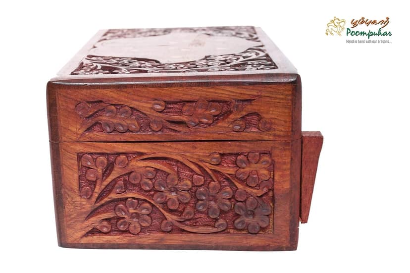 10x8 INCH SHEESAMWOOD BANGLE BOX