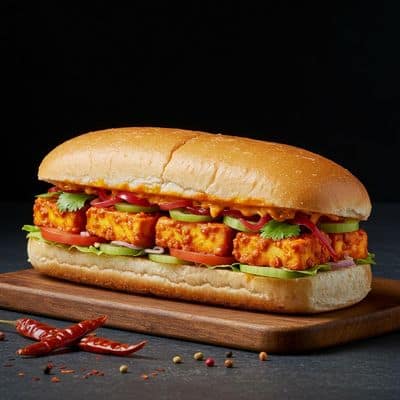 Peri Peri Paneer Sandwich (Jumbo)