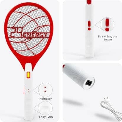 24 ENERGY Durable Mosquito Killer Bat with Mini Torch - EN 252 MS Electric Insect Killer Indoor, Outdoor (Bat) view 2