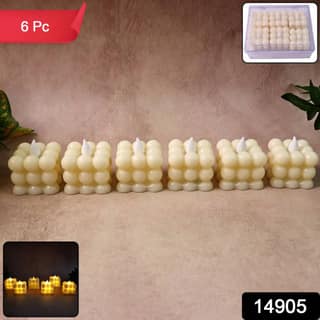 Decorative LED Bubble Candles (6 Pcs or Set)