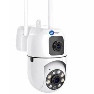 Maizic Smarthome Supercam TwinView 5+5MP FHD Dual Lens Wi-Fi Outdoor CCTV Camera | Dual Screen | Color Night Vision | Motion Detection | Two-Way Talk | IP66 Waterproof (S-Dual Lens (2) Mini PTZ Cam) Maizic Smarthome Supercam TwinView 5+5MP FHD Dual Lens