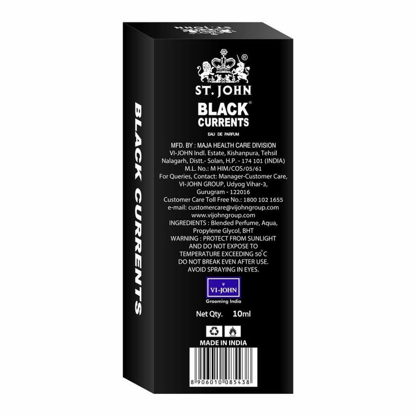 ST.JOHN Black Current Perfume 10ml (Pack of 12) view 2