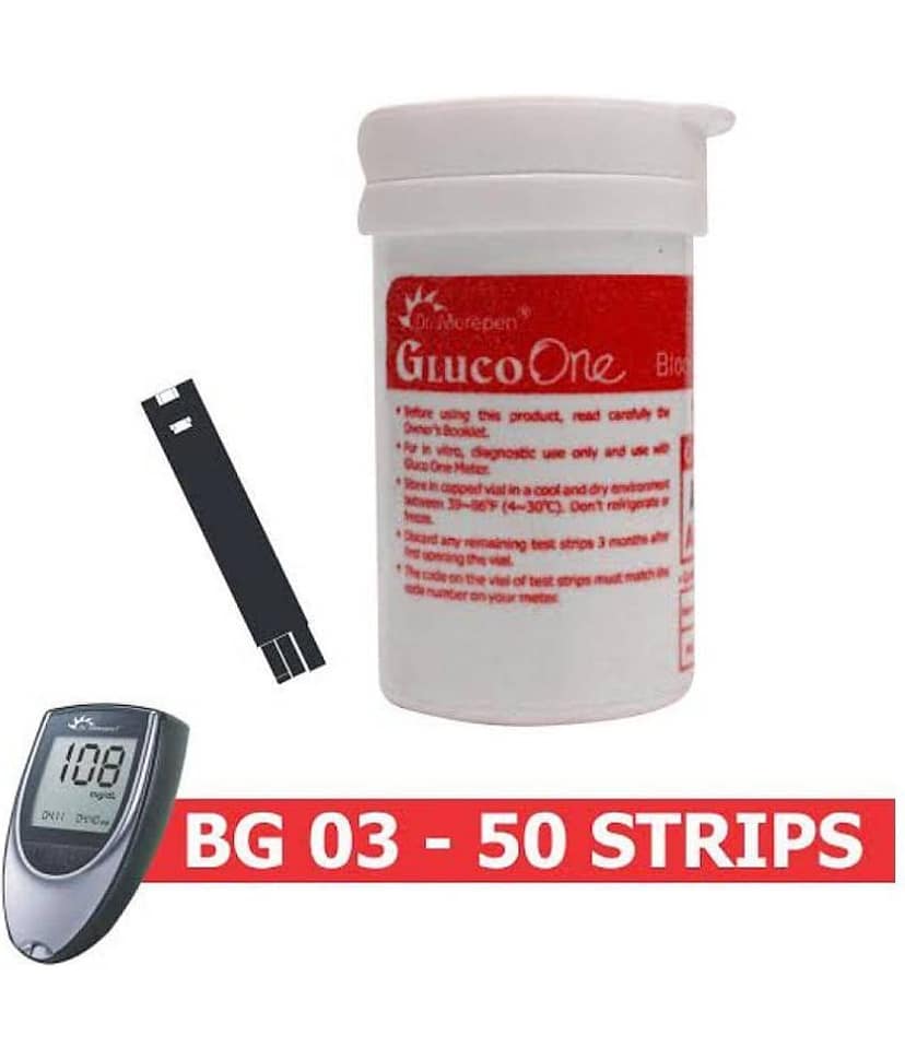 Dr. Morepen 50 Sugar Test Strips For Bg03Glucometer (Strips Only Pack) view 2