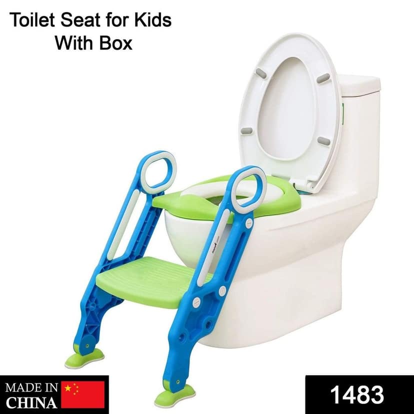 2 in 1 Training Foldable Ladder Potty Toilet Seat for Kids ----- view 2