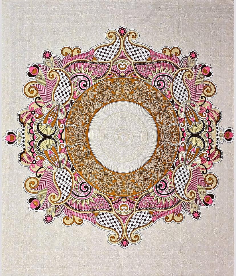 Bombay Spreads Cotton 1 Double King Bedsheet with 2 Pillow Covers ( Pink ) view 2