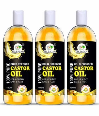 GULBADAN Hair Growth Castor Oil 300 ml ( Pack of 3 )