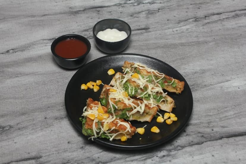 Cheese sweet corn roasted sandwich