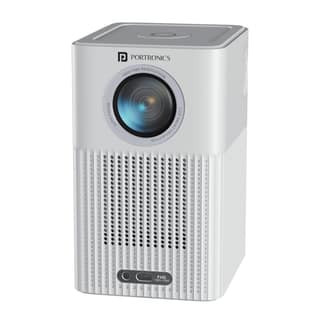 Portronics Beem 500 Android Projector for Home, Smart Android LED Projector - White