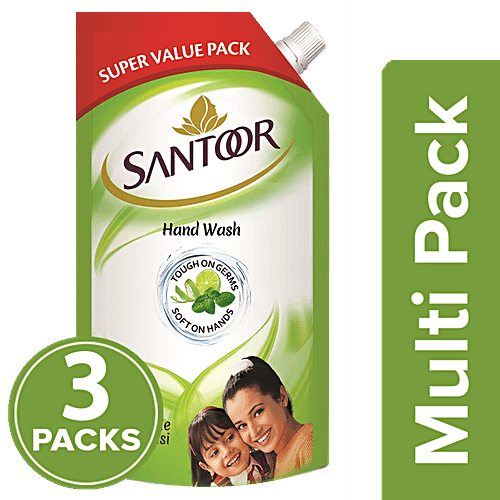 Santoor Handwash - Fresh, 3x750 ml (Multipack)