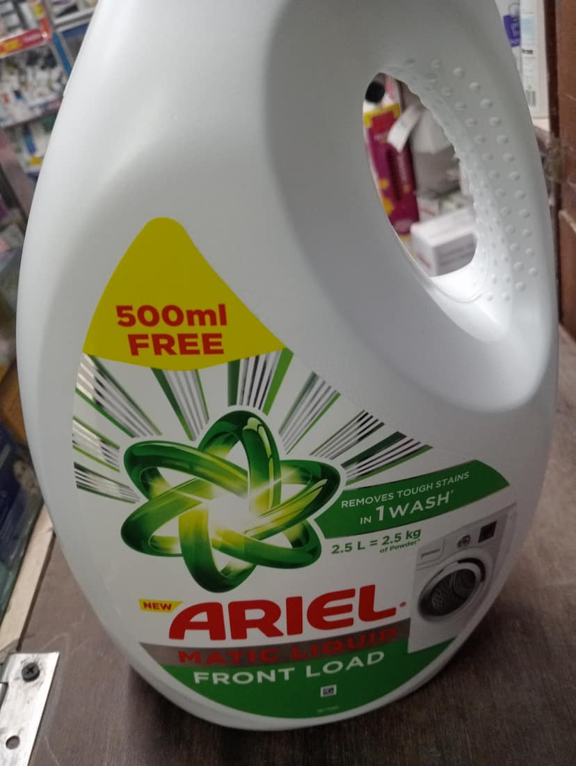 Ariel Matic liquid Front load Removes tough stains