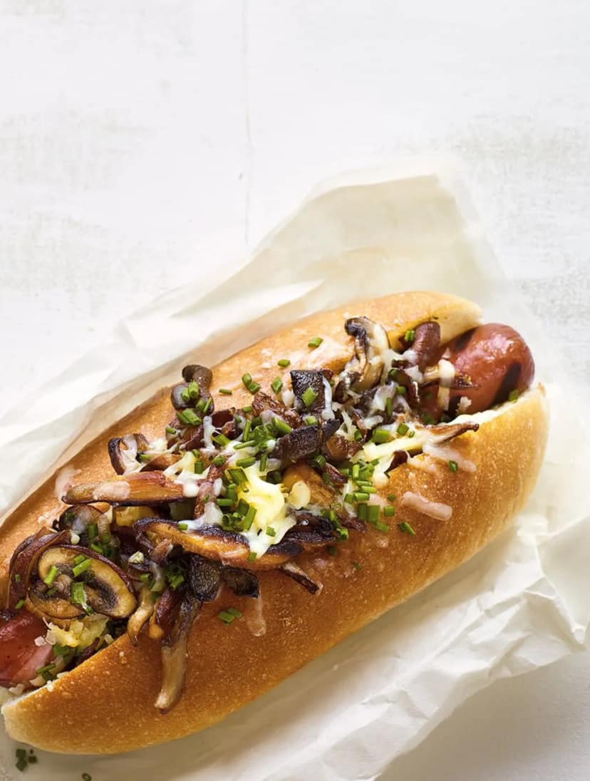 Mushroom Hot Dog