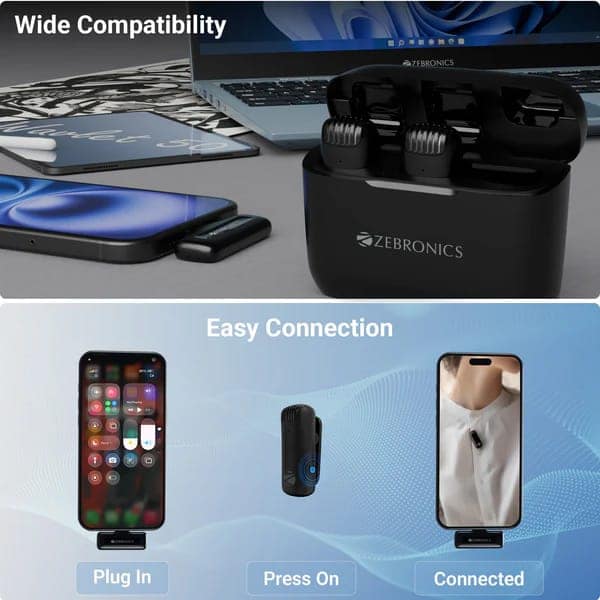 Zebronics Wavelet 50 Wireless Lavalier Mic view 2