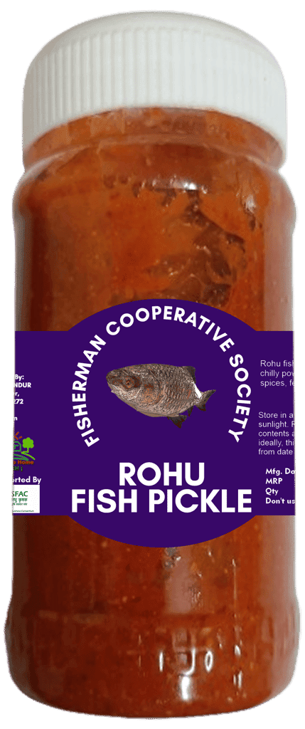 Rohu Fish Pickle | 250gm | Fresh & Spicy | Hygienically Packed. | No Preservatives | 100% Natural